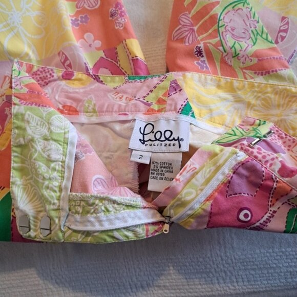 Lilly Pullitzer women's white Label size 2 capri pants - Picture 4 of 4